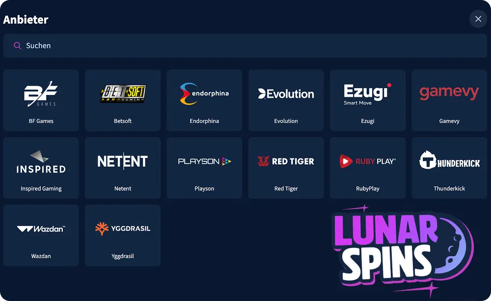 Lunar Spins Spiele